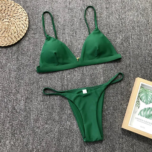 Vera Bikini - Ink Green